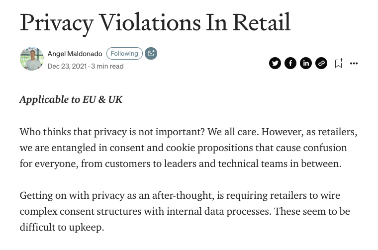 Privacy Violations In Retail